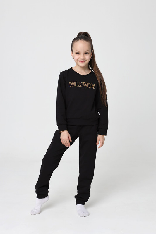 

Костюм спортивный WILDWINS WW-K051, черный, 110, WW-K051