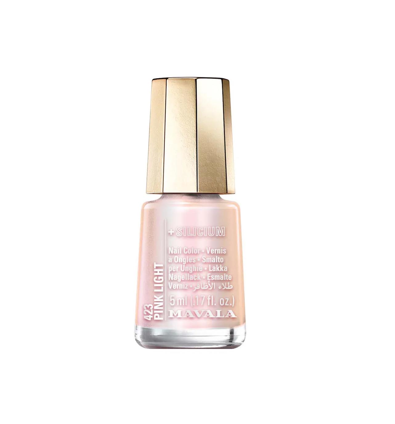 Лак для ногтей Mavala Mini Nail Color с кремнием №423 Pink Light 5 мл