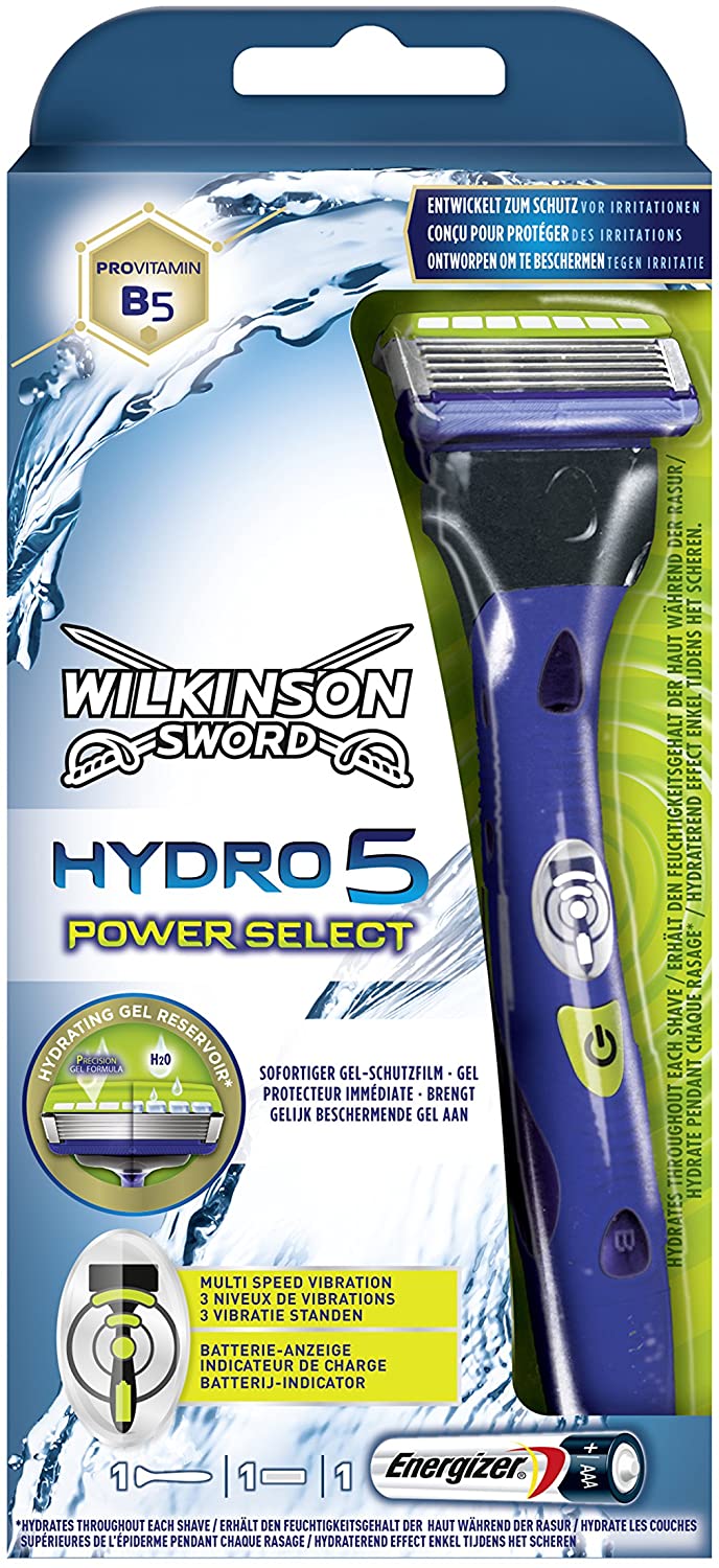 

Станок бритвенный с 1 сменной кассетой с вибрацией Wilkinson Sword Hydro5 Power Select