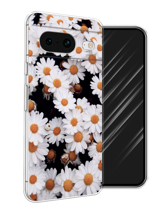 

Чехол Awog на Google Pixel 8 "Ромашковое поле", Белый, 271550-4