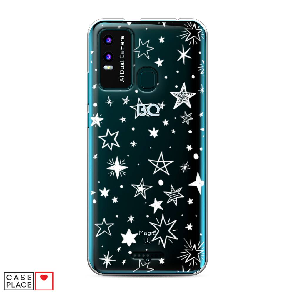 

Чехол Awog на BQ 6630L Magic L / BQ 6630L Мэджик L "Звездочки графика белая", Разноцветный, 201650-7