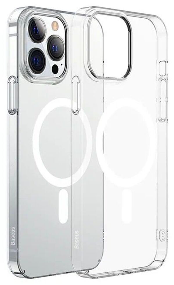 

Чехол BASEUS Crystal Magnetic для iPhone 13 Pro 6.1, прозрачный, + набор для чистки