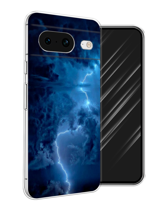 

Чехол Awog на Google Pixel 8 "Молния", Синий, 271550-4