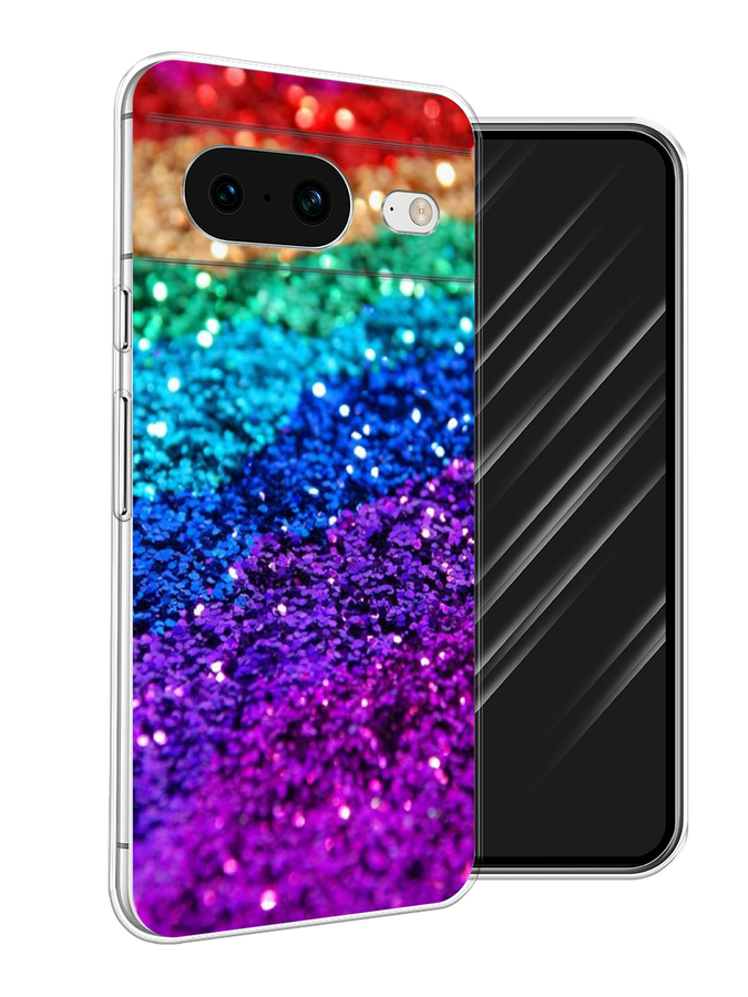 

Чехол Awog на Google Pixel 8 "Блестящая радуга рисунок", Разноцветный, 271550-3
