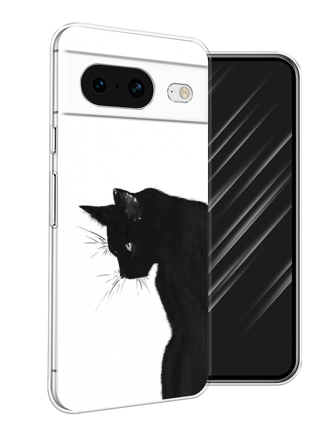 

Чехол Awog на Google Pixel 8 "Black cat", Черный;белый, 271550-1