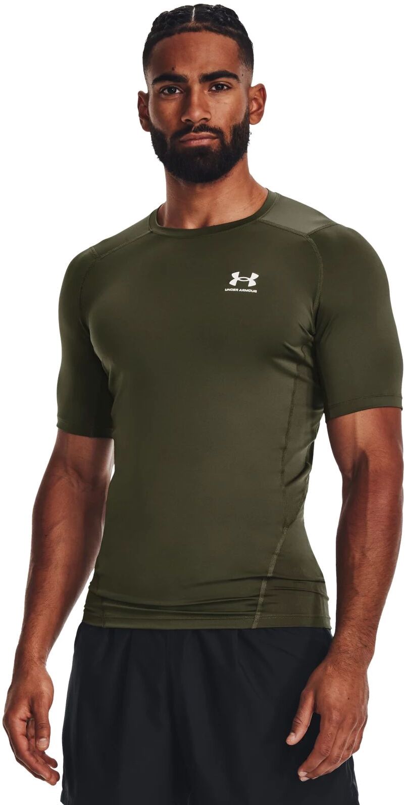 

Футболка мужская Under Armour UA HG Armour Comp SS зеленая SM, Зеленый, UA HG Armour Comp SS