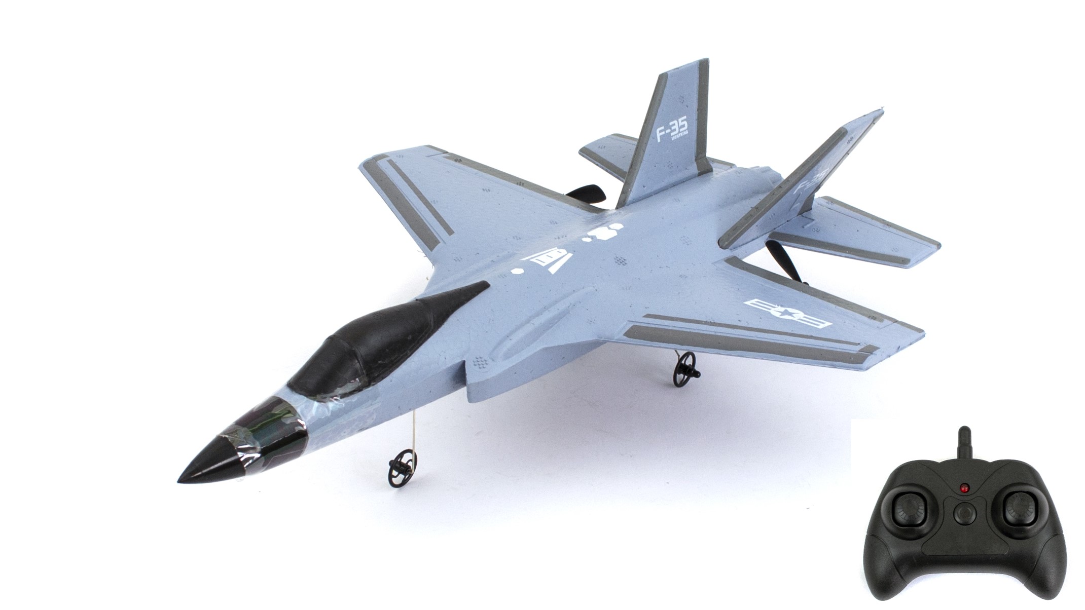 Радиоуправляемый самолет F35 Fighter 2.4G Fei Xiong FX635-Grey радиоуправляемый самолет wl toys p51 fighter 3d 6g 4ch rtf 24g wlt a280