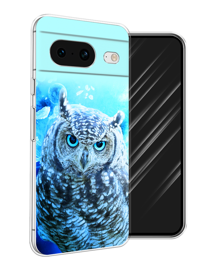 

Чехол Awog на Google Pixel 8 "Сова арт 7", Синий;голубой, 271550-1