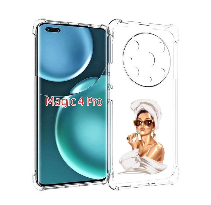 

Чехол MyPads Девушка-утром женский для Honor Magic4 Pro, Прозрачный, Tocco