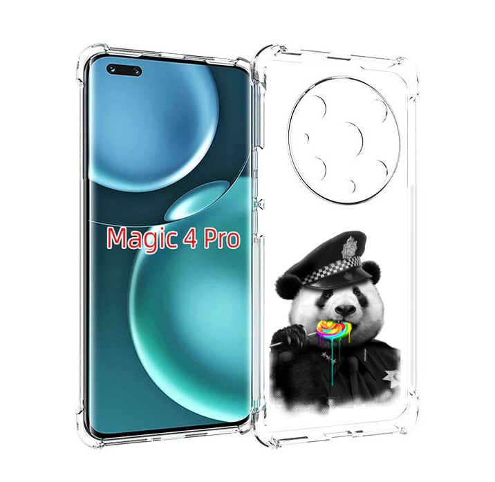 

Чехол MyPads Панда полиция для Honor Magic4 Pro, Прозрачный, Tocco