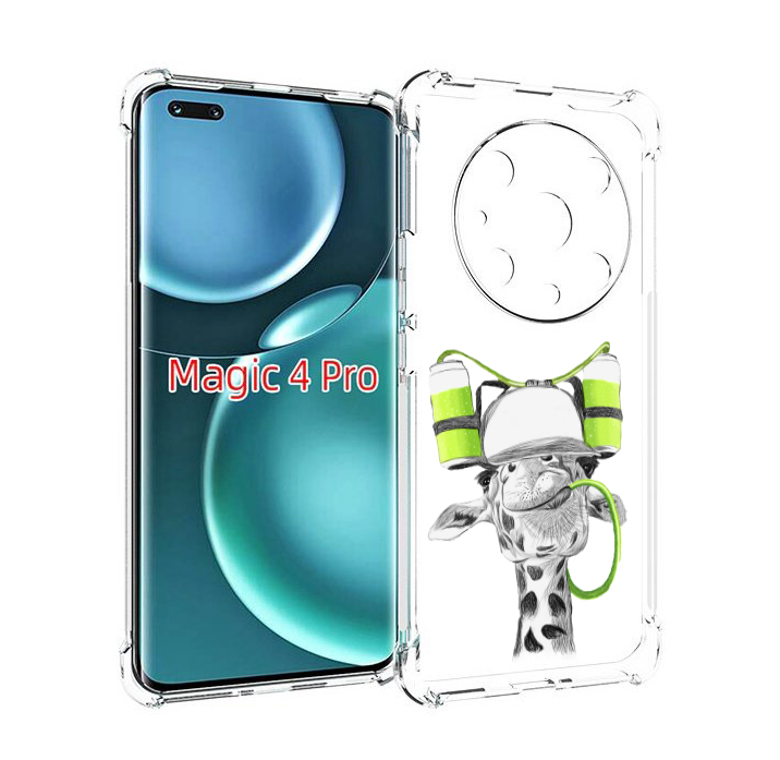 

Чехол MyPads Жираф для Honor Magic4 Pro, Прозрачный, Tocco