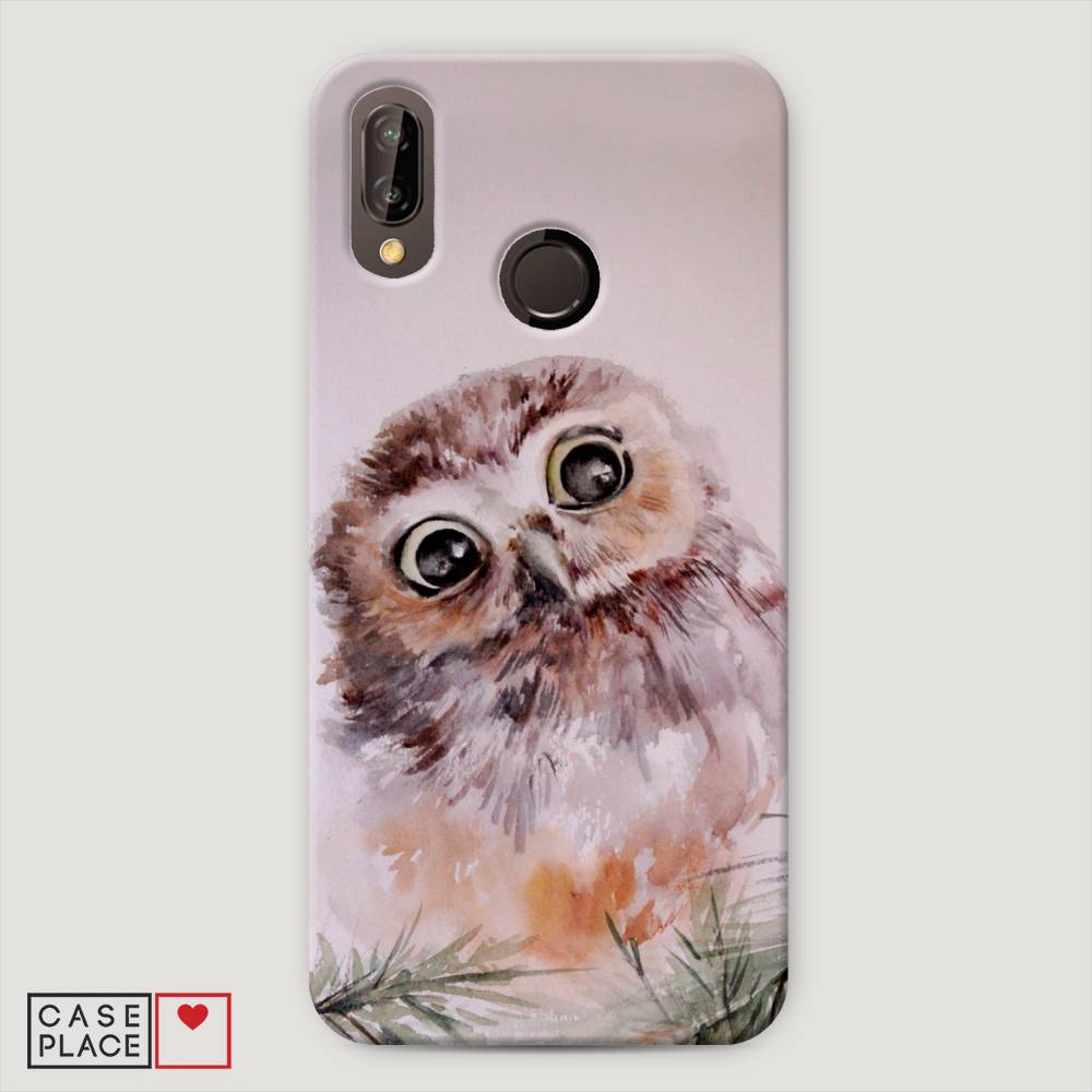 

Чехол Awog "Сова для розовом" для Huawei Nova 3E, 65620-1