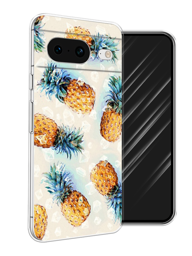 

Чехол Awog на Google Pixel 8 "Ананасы", Бежевый, 271550-3