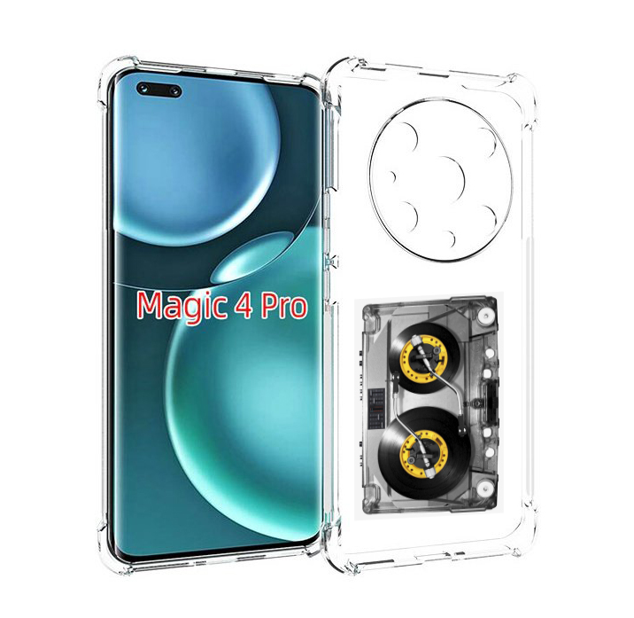 

Чехол MyPads Кассета музыкальная для Honor Magic4 Pro, Прозрачный, Tocco