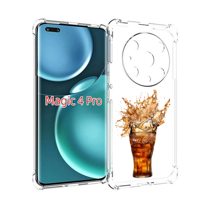 

Чехол MyPads Кола-в-стакане для Honor Magic4 Pro, Прозрачный, Tocco