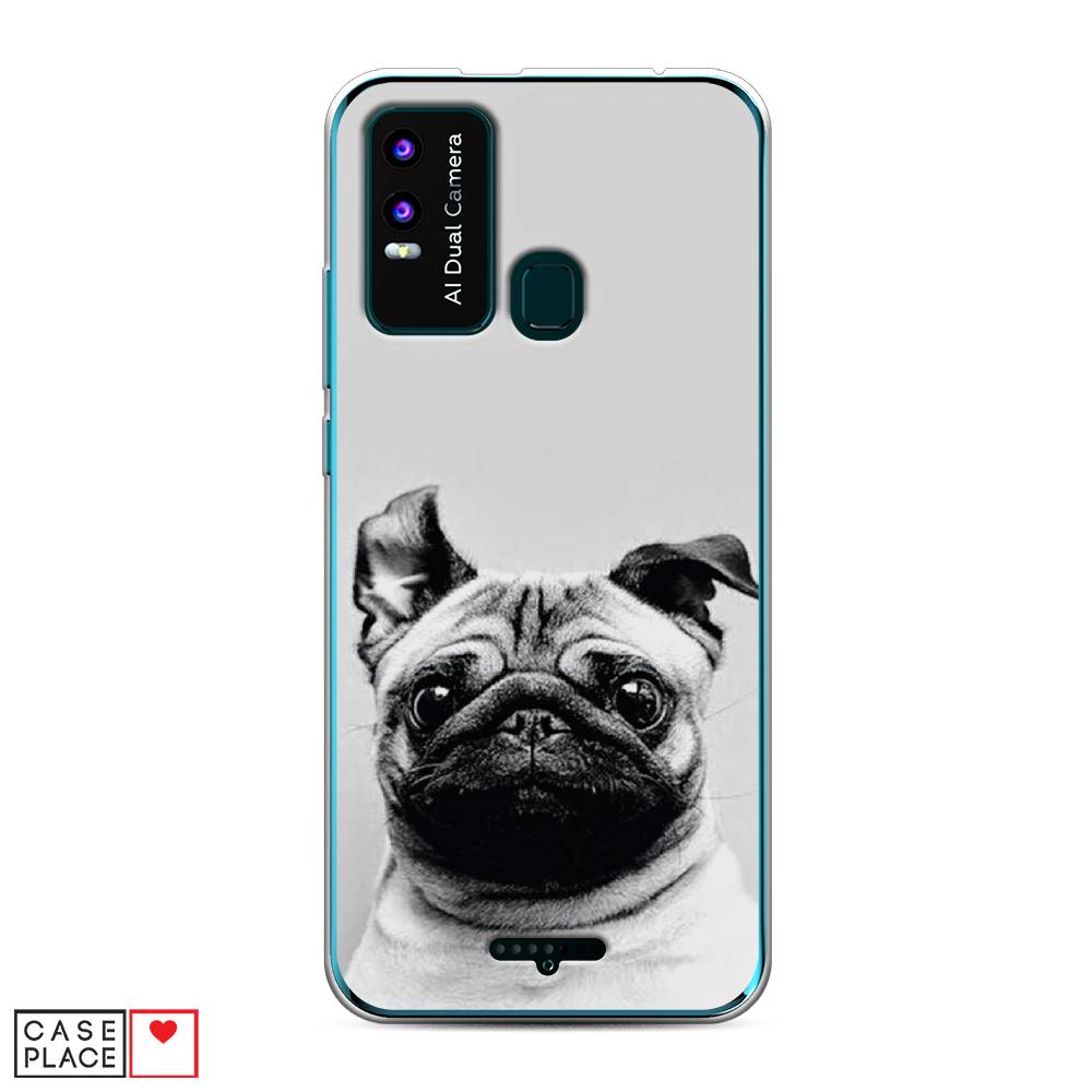 

Чехол Awog на BQ 6630L Magic L / BQ 6630L Мэджик L "Ушастый мопс", Разноцветный, 201650-1