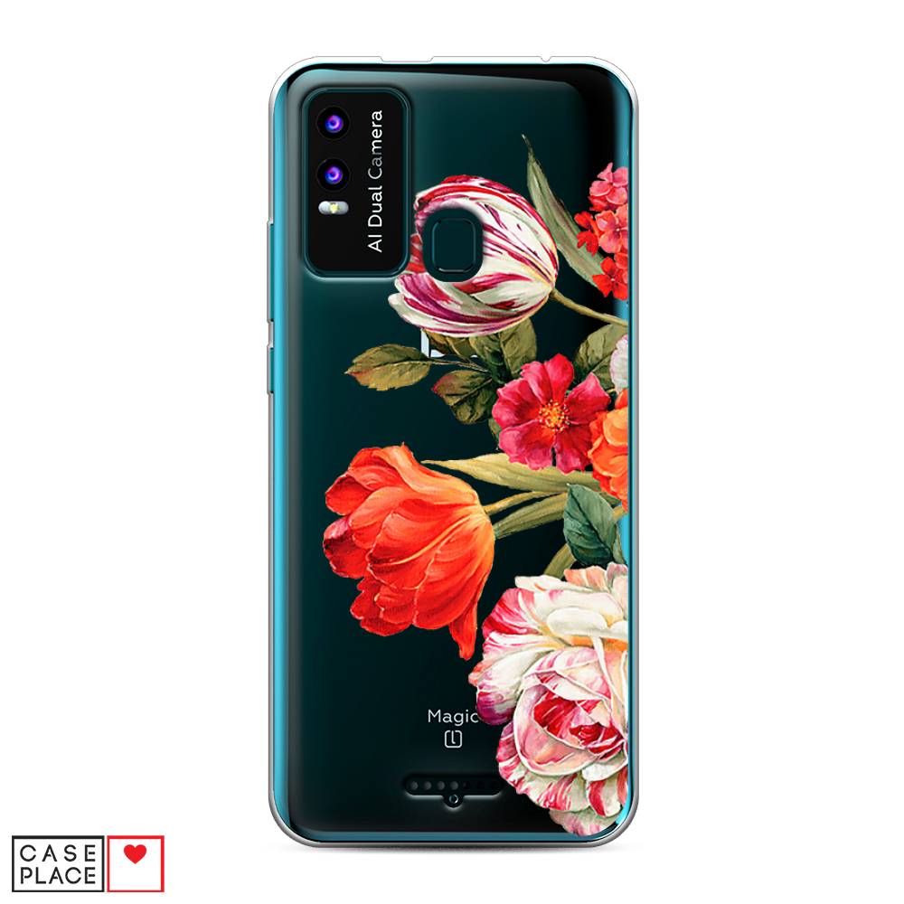 

Чехол Awog на BQ 6630L Magic L / BQ 6630L Мэджик L "Весенний букет", Разноцветный, 201650-8