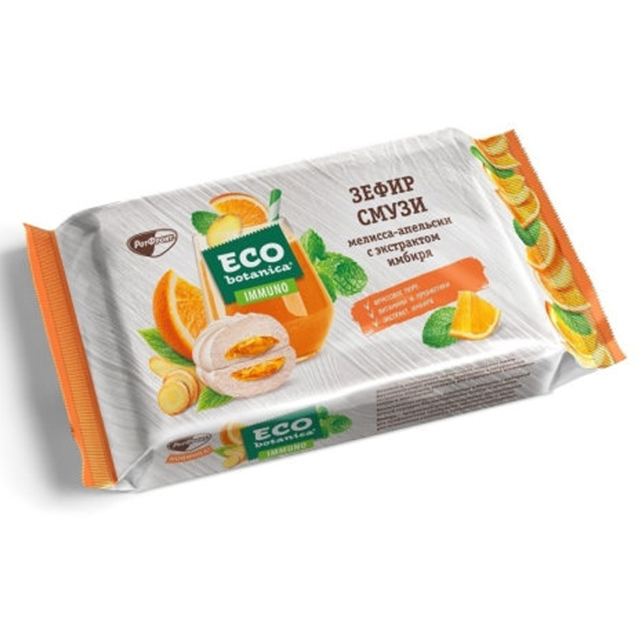 

Зефир Eco-Botanica Смузи мелисса-апельсин, с экстрактом имбиря, 280 г