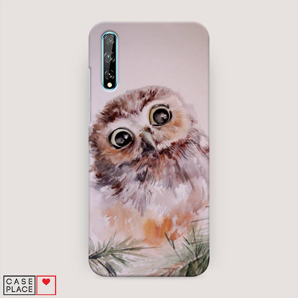фото Чехол awog "сова для розовом" для huawei y8p