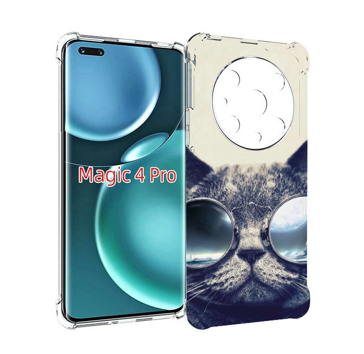 

Чехол MyPads Кот-в-очках-2 для Honor Magic4 Pro, Прозрачный, Tocco
