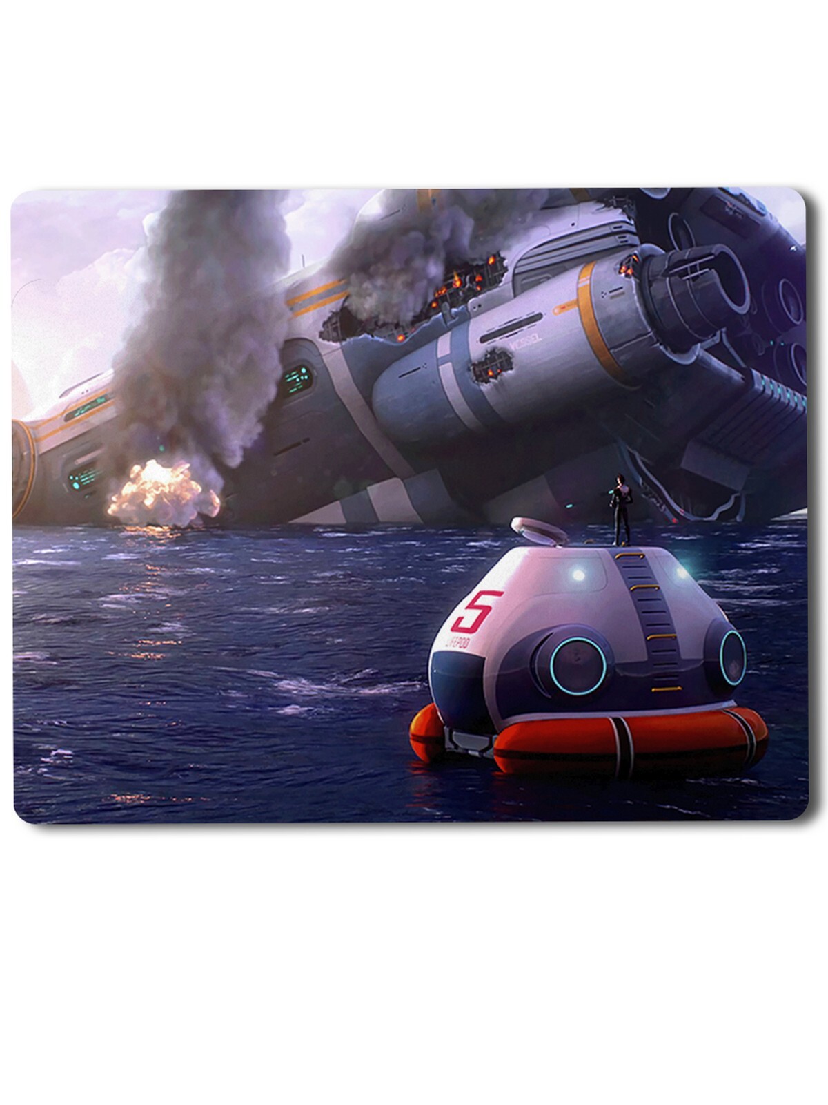 

Геймерский коврик Subnautica 1, Subnautica (субнаутика, пейзаж, подводный мир, стим, steam, анлантида)-1