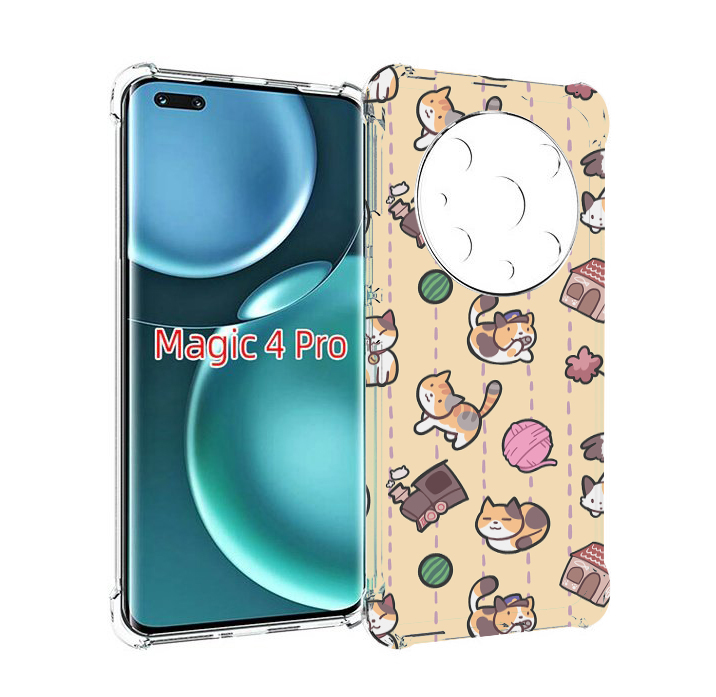 

Чехол MyPads Котики-клубочки для Honor Magic4 Pro, Прозрачный, Tocco