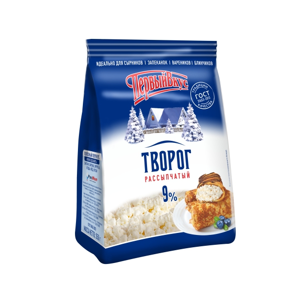 фото Творог первый вкус 9% 350 г бзмж