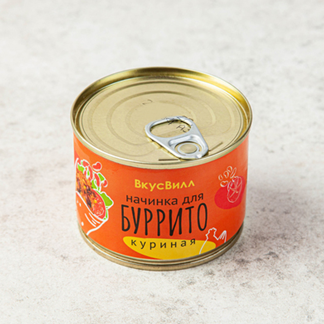 

Куриная начинка ВкусВилл для буррито 180 г