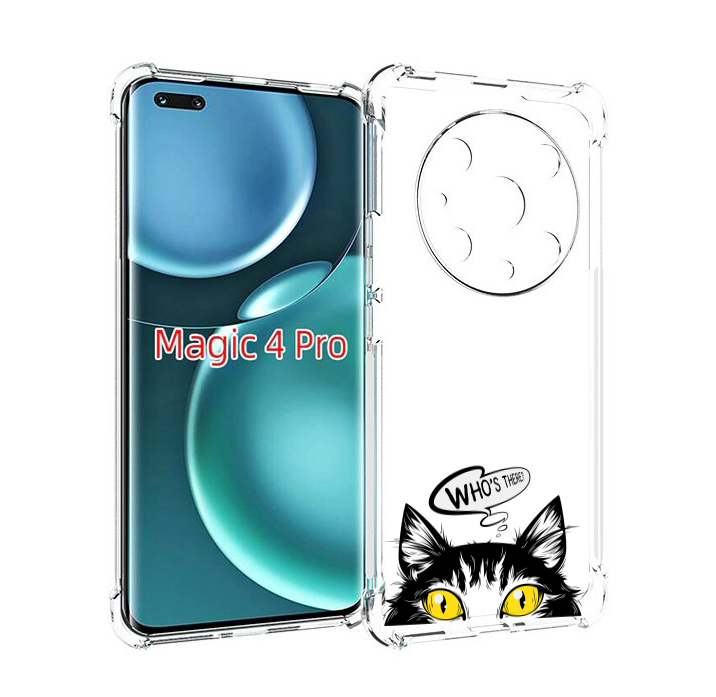 

Чехол MyPads Кто-тут-есть для Honor Magic4 Pro, Прозрачный, Tocco