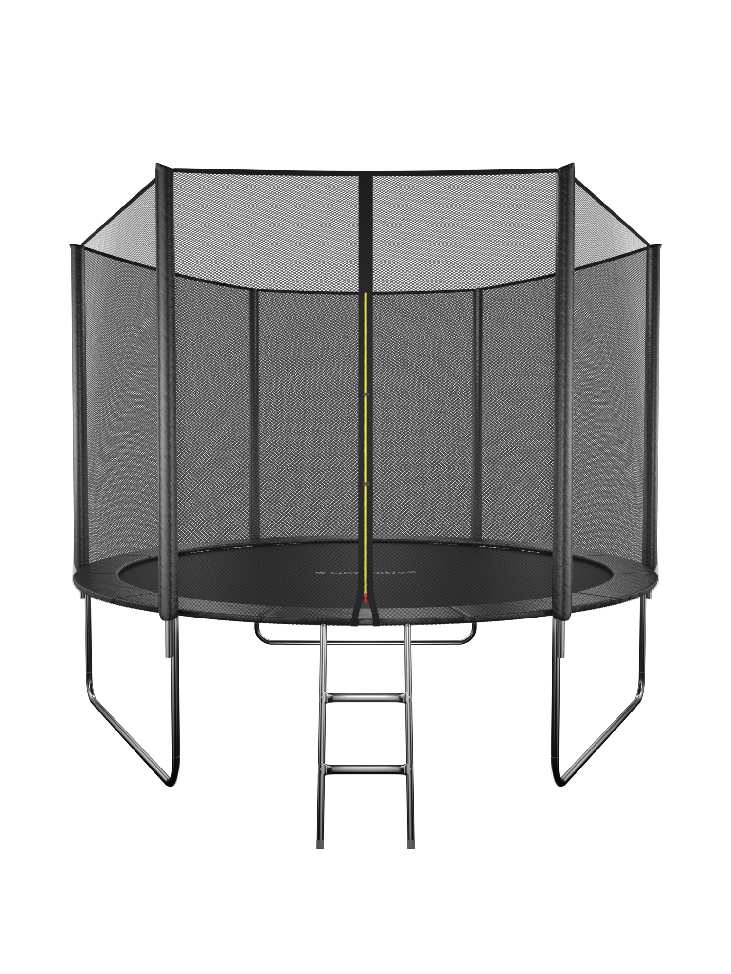 фото Батут getactive jump с сеткой и лестницей 244 см, черный