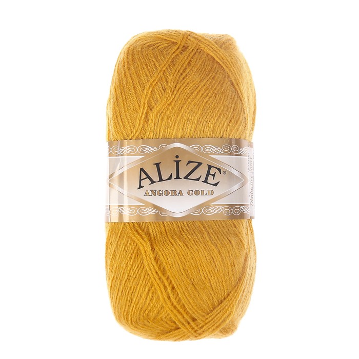 

Пряжа ALIZE "Angora Gold", 550 мх100 г, 2 шафран, Желтый