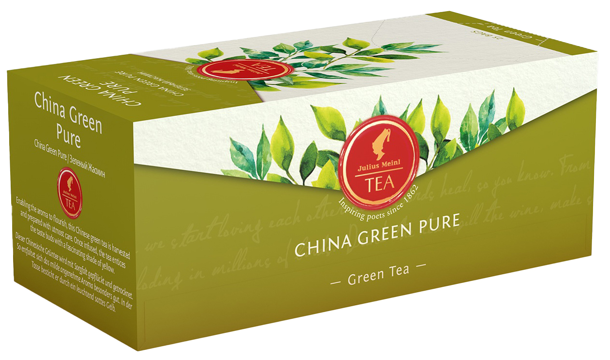 фото Чай зеленый julius meinl china green pure, 25 пак.