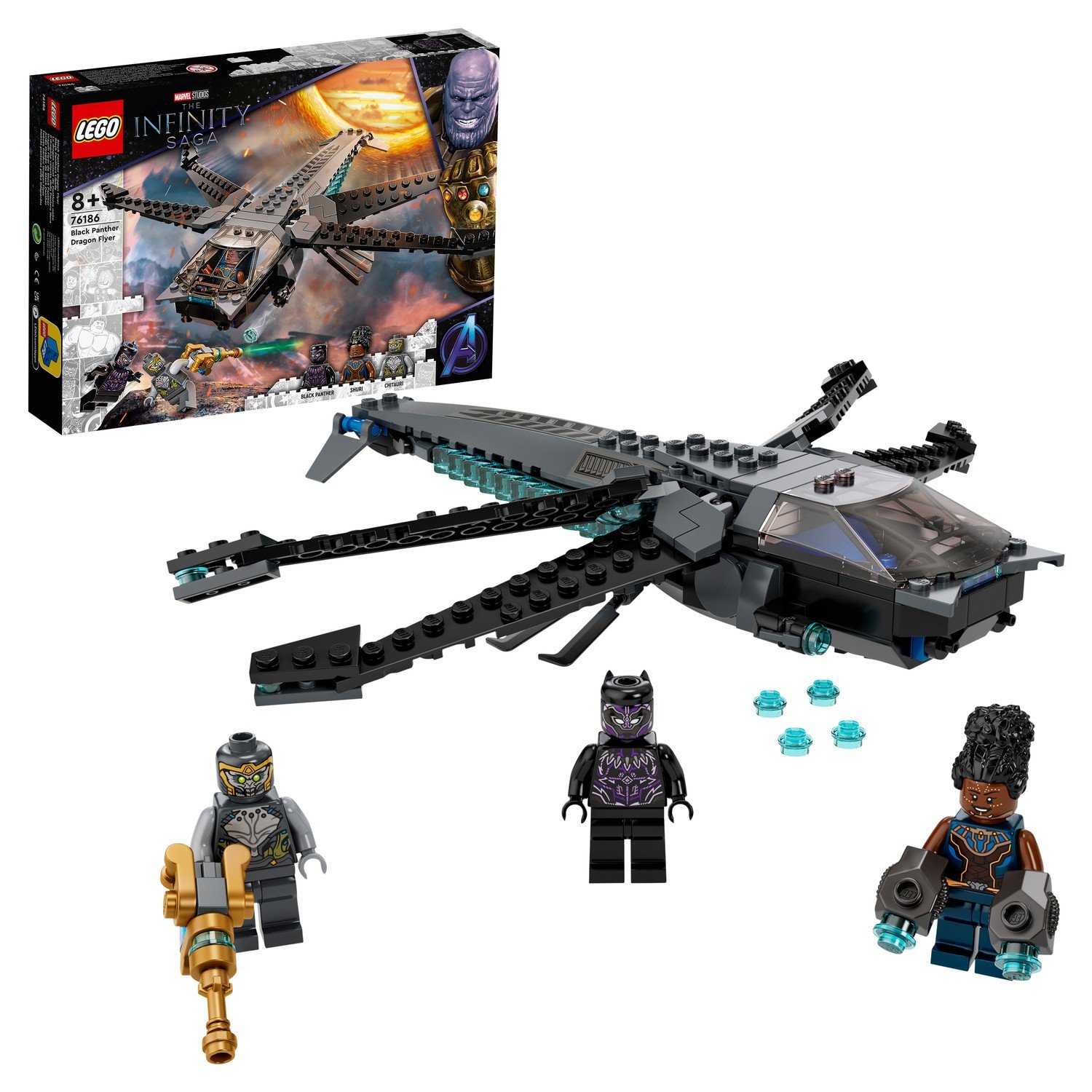 

Конструктор LEGO Super Heroes Корабль Чёрной Пантеры «Дракон» 76186