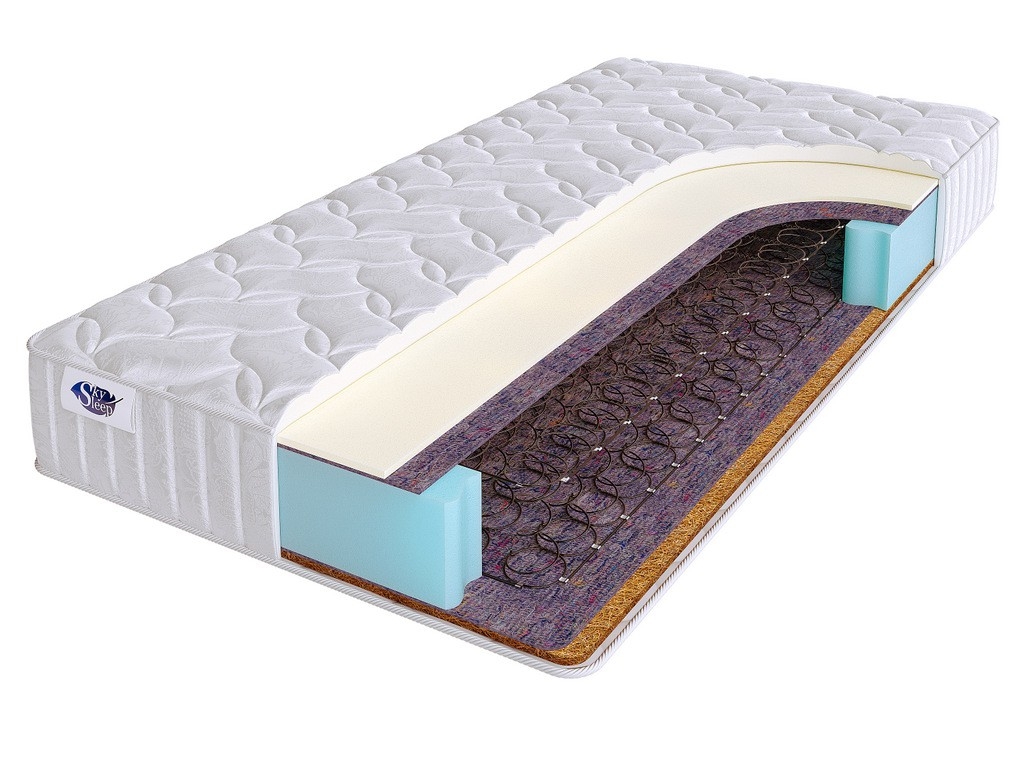 

Матрас SkySleep Joy Foam Cocos BS 120х200, Бежевый;белый;серый;серебристый, Joy Foam Cocos BS