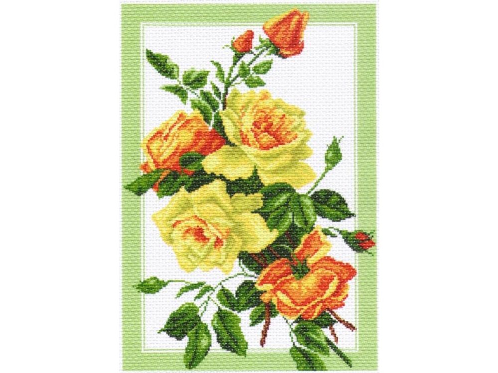 

Рисунок на канве «Букет роз», С рисунком