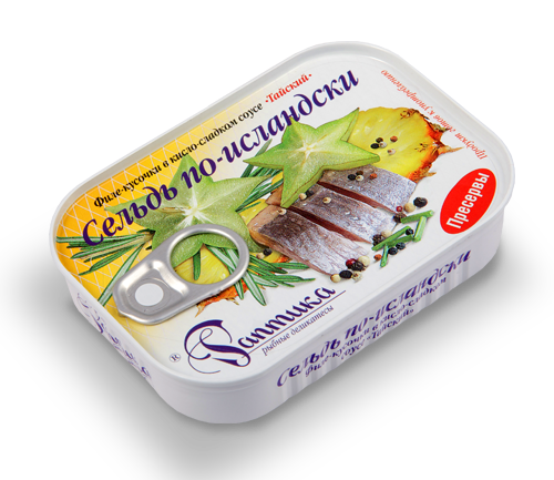 

Сельдь филе-кусочки Раптика по-исландски в соусе "Тайский" 115 г