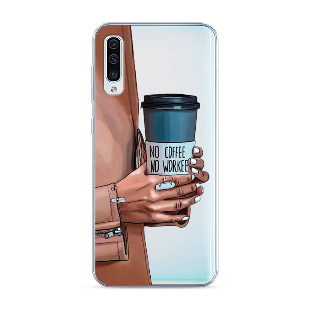 

Чехол Awog на Samsung Galaxy A50 "No coffee", Разноцветный, 27750-7