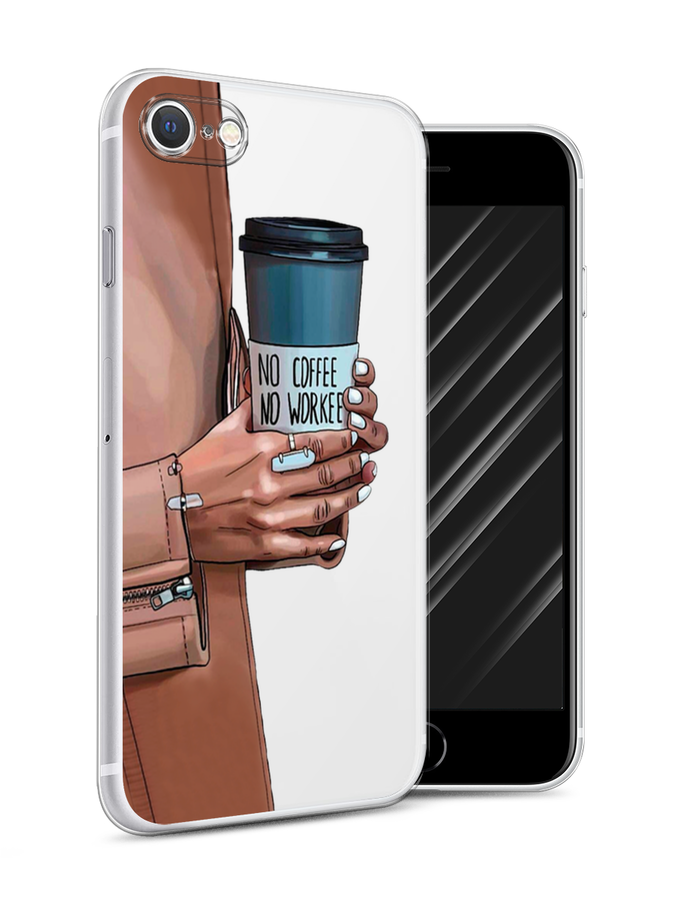 

Чехол Awog на Apple iPhone 7 / Айфон 7 "No coffee", Разноцветный, 10650-7