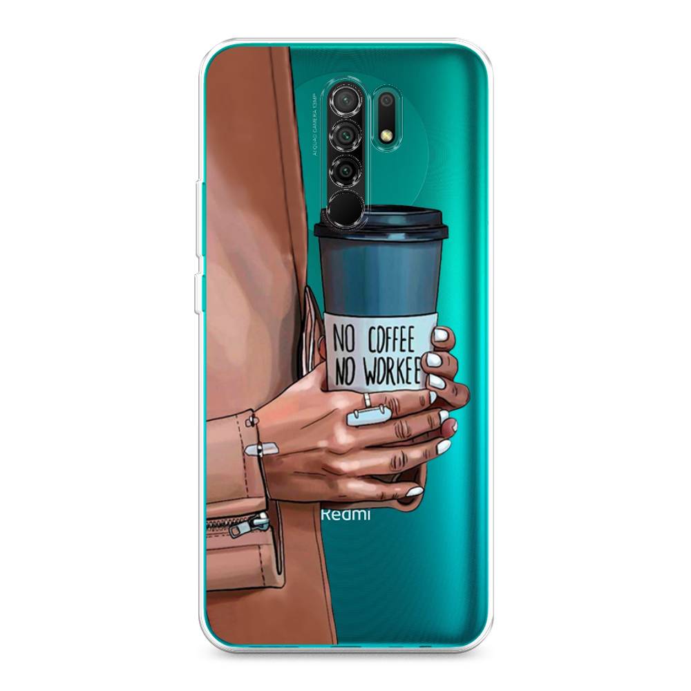 

Чехол Awog на Xiaomi Redmi 9 "No coffee", Разноцветный, 38350-7