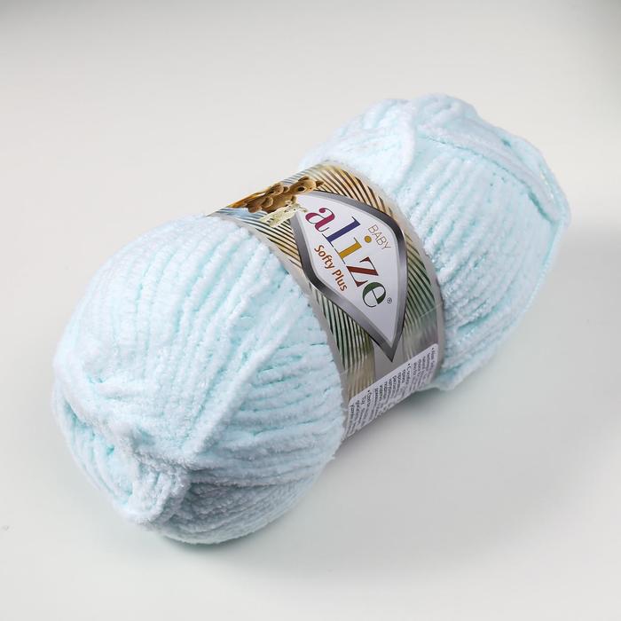 

Пряжа ALIZE "Softy Plus", 100% микрополиэстер, 120 мх100 г, 15 водяная зелень, Зеленый