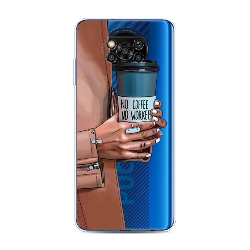 

Чехол Awog на Poco X3 NFC "No coffee", Разноцветный, 39250-7
