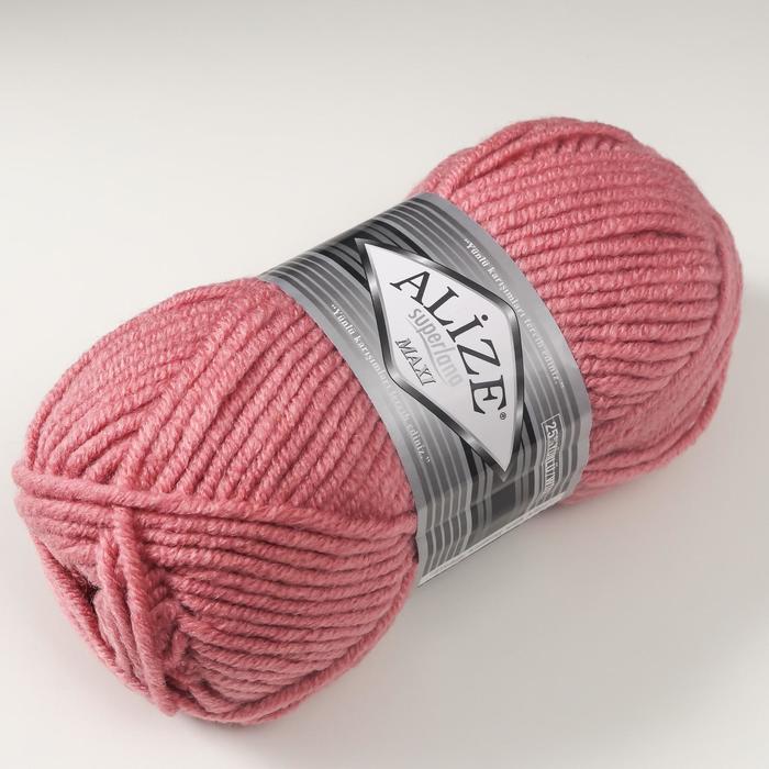 

Пряжа ALIZE "Superlana Maxi", 100 мх100 г, 204 античная роза, Розовый