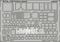 

48740 Eduard 1/48 Фототравление T-28 surface panels S.A., Однотонный