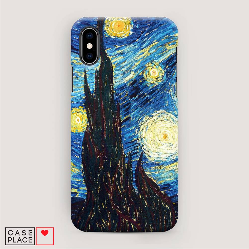 

Пластиковый чехол "Ван Гог Звездная ночь" на Apple iPhone XS (10S), 11820-7