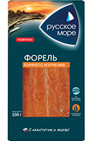

Форель филе Русское Море кусок горячего копчения 150 г