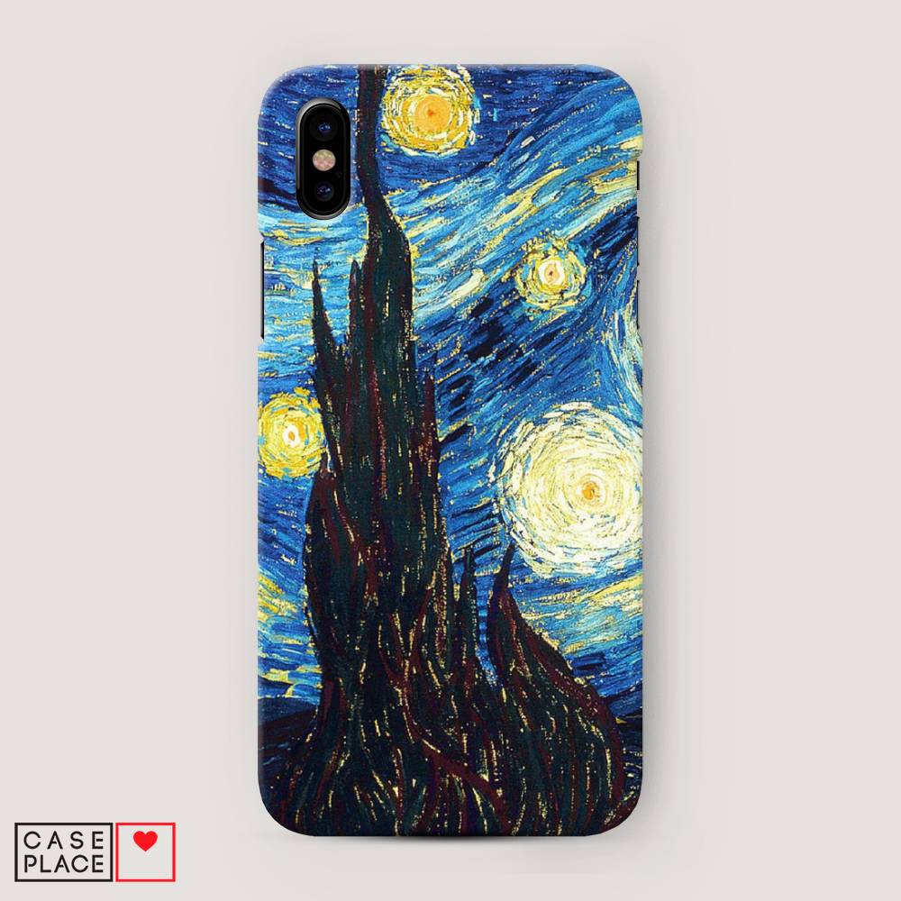

Пластиковый чехол "Ван Гог Звездная ночь" на Apple iPhone XS Max (10S Max), 11920-7