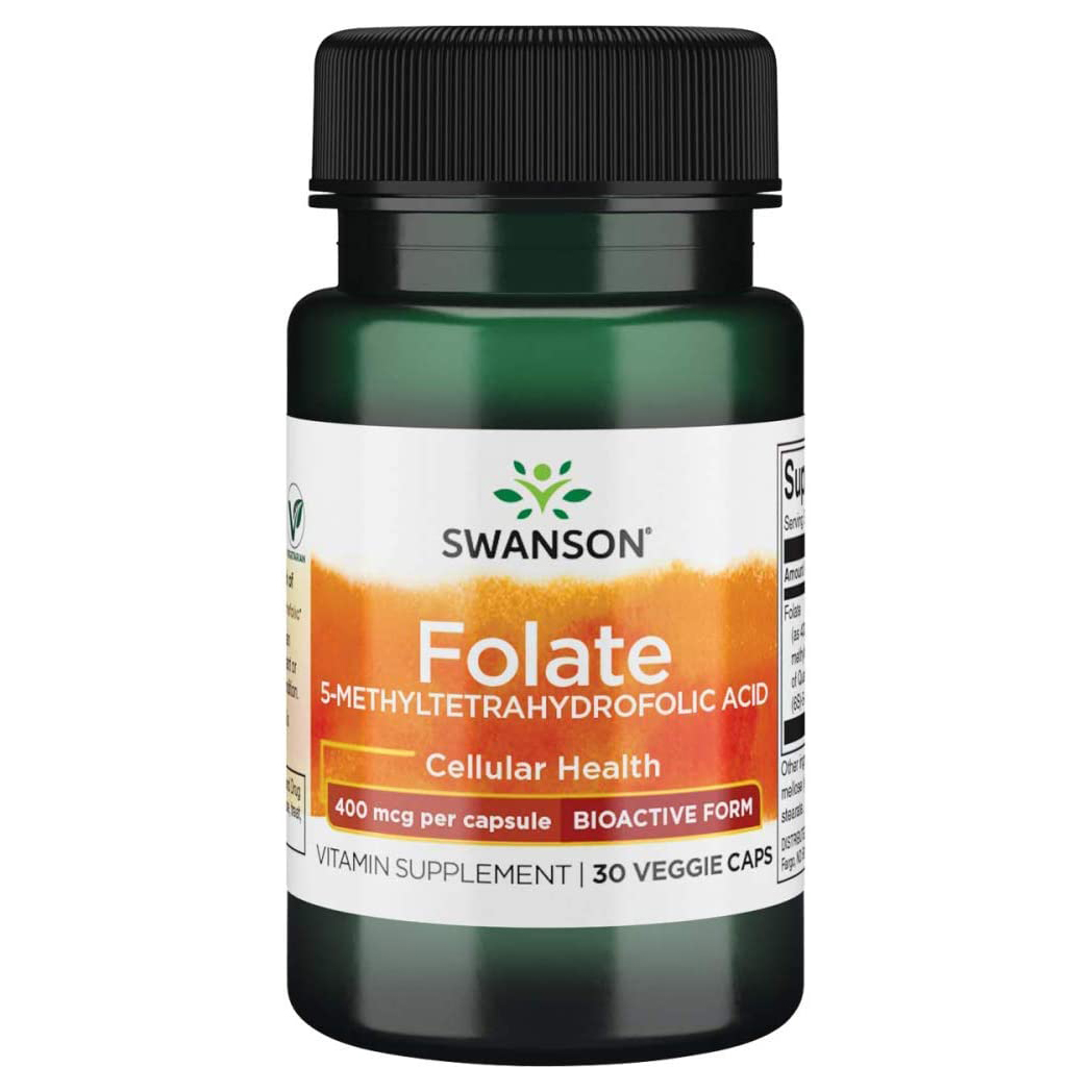 Swanson Фолат Folate 400 mcgкапсулы 30 шт..