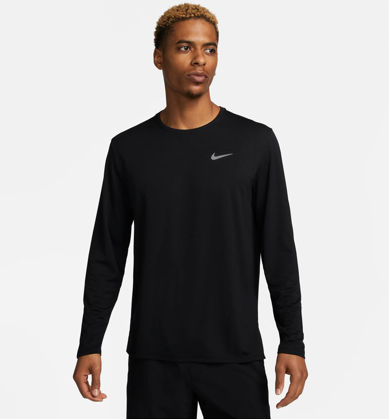 

Лонгслив мужской Nike M NK DF UV MILER TOP LS черный XL, M NK DF UV MILER TOP LS