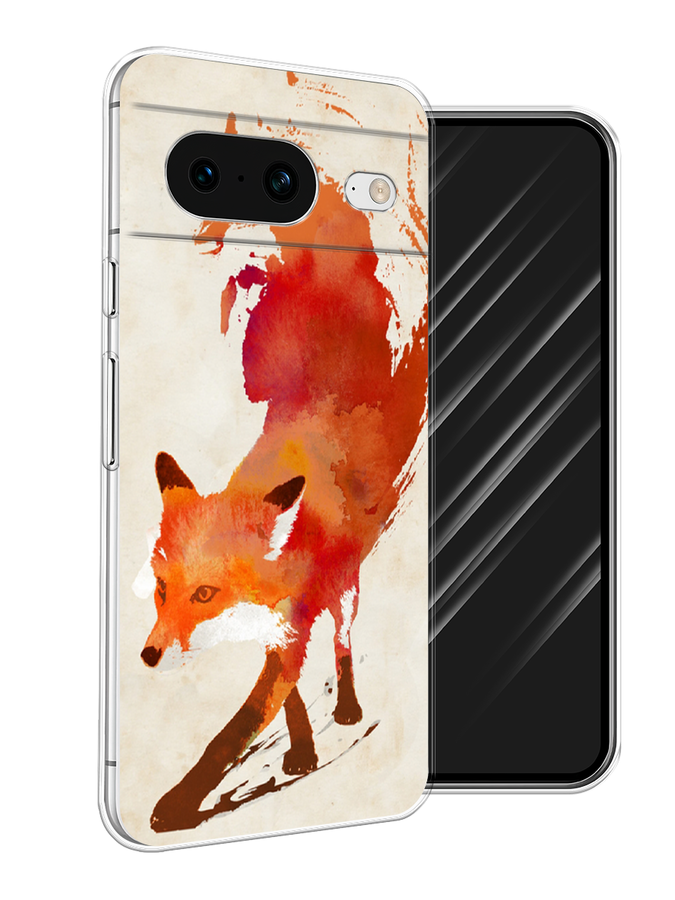 

Чехол Awog на Google Pixel 8 "Лиса", Оранжевый, 271550-10