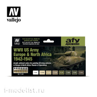 

71625 Vallejo Набор Model Air АРМИЯ США ВТОРАЯ ВОВ ЕВРОПА И СЕВЕРНАЯ АФРИКА / "WWII US ARM